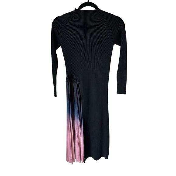 EUC Dalia MacPhee Colorblock Ombré Ribbed Sweater Midi Dress Size M - Picture 3 of 7